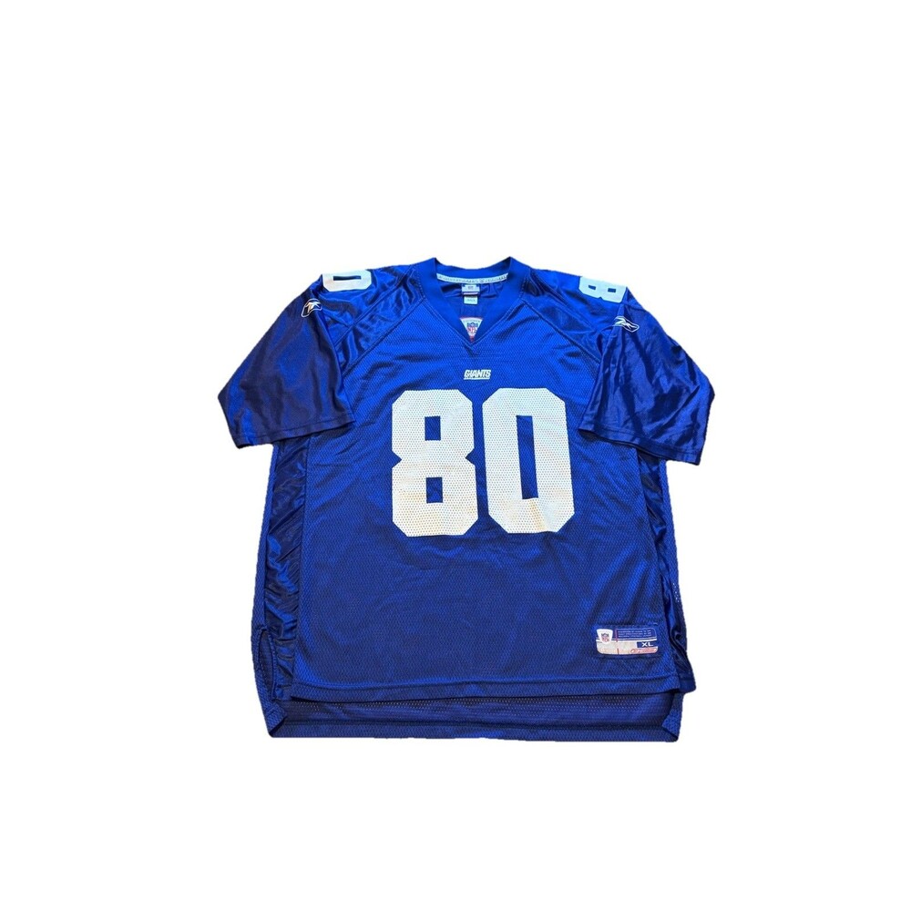 Jeremey Shockey New York Giants Jersey Adult XL Blue 80 Vintage Reebok
